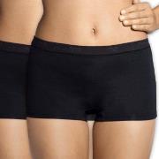 Sloggi Truser 2P Sensual Fresh Shorts Svart 40 Dame