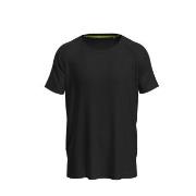 Stedman Active 140 Raglan For Men Svart polyester Small Herre