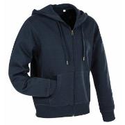 Stedman Active Hooded Sweatjacket For Men Mørkblå Small Herre