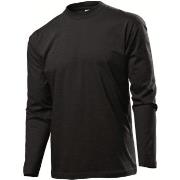 Stedman Classic Long Sleeve Men Svart bomull X-Large Herre