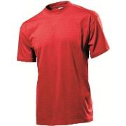 Stedman Classic Men T-shirt Rød bomull X-Large Herre
