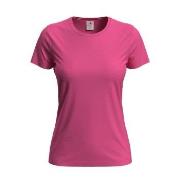 Stedman Classic Women T-shirt Mørkrosa bomull Large Dame