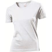 Stedman Classic Women T-shirt Hvit bomull Large Dame