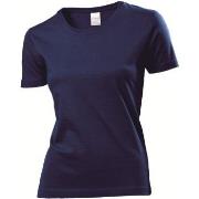 Stedman Classic Women T-shirt Marine bomull Small Dame