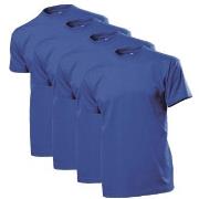 Stedman 4P Comfort Men T-shirt Royalblå bomull Large Herre