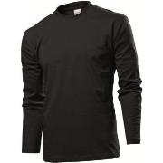 Stedman Comfort-T Long Sleeve Svart bomull X-Large Herre