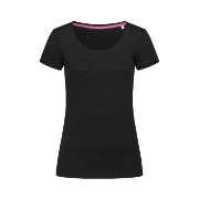 Stedman Megan Crew Neck Svart ringspunnet bomull X-Large Dame