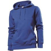 Stedman Sweatshirt Hooded Women Royalblå Large Dame