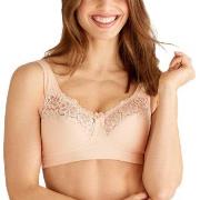 Swegmark BH Cotton Bloom Fairtrade Soft Bra Krem bomull B 75 Dame