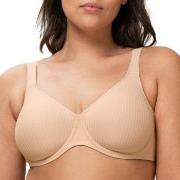 Triumph BH Modern Soft Cotton Underwire Bra Beige F 100 Dame