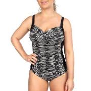 Trofe Graphic Bali Swimsuit Svart/Hvit B 38 Dame