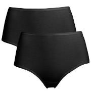 Trofe Midi Briefs Bamboo Mix Truser 2P Svart X-Large Dame