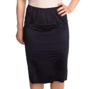 Trofe Slip Skirt Long Svart X-Large Dame