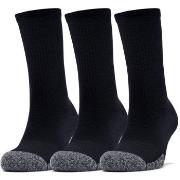 Under Armour Strømper 3P HeatGear Crew Sock Svart polyester Str 36/41