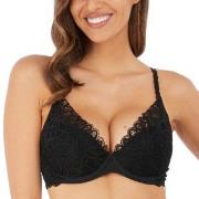 Wacoal BH Raffine Plunge Push Up Bra Svart A 80 Dame