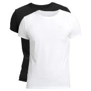 Gant 2P Basic Crew Neck T-Shirt Svart/Hvit bomull X-Large Herre