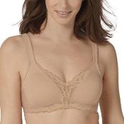 Triumph BH Modern Lace Cotton Soft Bra Beige B 95 Dame