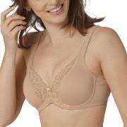 Triumph BH Modern Lace Cotton Underwire Bra Beige C 75 Dame