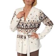 Triumph Lounge Me Cosy Bed Jacket Hvit Mønster polyester 36/38 Dame