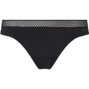 Calvin Klein Truser Seductive Comfort Thong With Lace Svart Large Dame