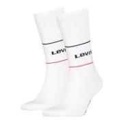 Levis Strømper 2P Organic Cotton Sock Hvit Str 39/42
