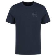 Michael Kors Peached Jersey Crew Neck T-shirt Mørkblå bomull Small Her...