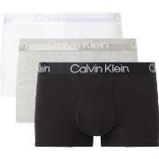 Calvin Klein 3P Modern Structure Recycled Trunk Hvit/Svart X-Large Her...