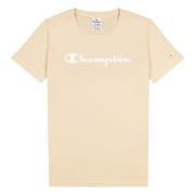 Champion American Classics Crewneck T-shirt W Beige bomull Small Dame