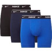 Nike 3P Everyday Essentials Cotton Stretch Boxer Svart/Blå bomull X-La...