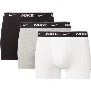 Nike 3P Everyday Essentials Cotton Stretch Trunk Svart/Grå bomull Medi...