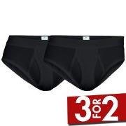 Dovre 2P Organic Cotton Brief With Fly Svart økologisk bomull X-Large ...