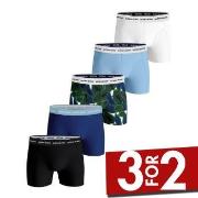 Björn Borg 5P Essential Shorts 2115 Blå/Hvit bomull Small Herre