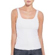 Bread and Boxers Women Tank Top With Scoop Back Hvit økologisk bomull ...