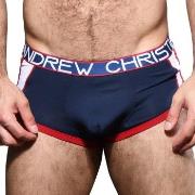 Andrew Christian Almost Naked Retro Mesh Boxer Marine bomull Medium He...