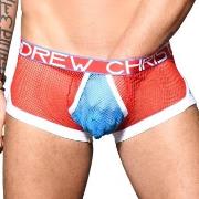 Andrew Christian Almost Naked Transparent Boxer Blå/Rød polyester Medi...