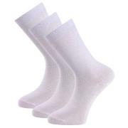 Trofe Cotton Socks Strømper 3P Hvit Str 39/42 Dame
