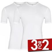 Dovre 2P Organic Cotton T-shirt Hvit økologisk bomull X-Large Herre