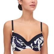 Femilet Honduras Underwired Bikini Bra Blå/Hvit D 85 Dame