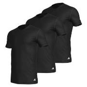 adidas 3P Active Flex Cotton V-Neck T-Shirt Svart bomull Large Herre