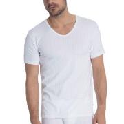 Calida Pure and Style V-shirt Hvit bomull Large Herre