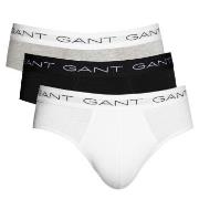 Gant 3P Cotton Stretch Briefs Svart/Hvit bomull X-Large Herre