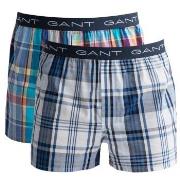 Gant 2P Cotton With Fly Boxer Shorts Rutet bomull X-Large Herre