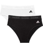 adidas Truser 2P Solid Cotton Bikini Style Brief Multi Svart/Hvit bomu...