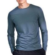 Bread and Boxers Active Long Sleeve Shirt Blå polyester Medium Herre