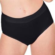 Sloggi Truser 2P Double Comfort Maxi Multi Svart bomull 50 Dame