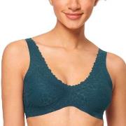 Sloggi BH ZERO Feel Lace 2.0 Bralette Petrol Small Dame