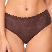 Sloggi Truser ZERO Feel Lace 2.0 High Waist Brief Brun X-Small Dame