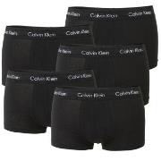 Calvin Klein 5P Cotton Stretch Solid Low Rise Trunks Svart bomull Smal...
