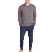 Jockey Pyjama Knit Blå X-Large Herre
