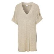 Damella Knitted Lounge Tunic Beige Small Dame